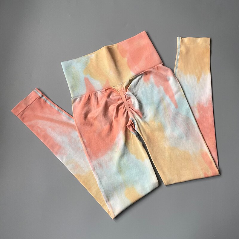 Dyeing Seamless yoga set  Women gym fitness clothing sportswear