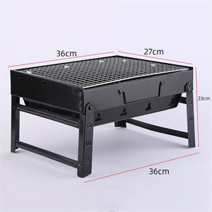 Barbecue Grill Outdoor Camping bbq Foldable Portable Barbecue Grill Charcoal Stove Skewers BBQ Tool