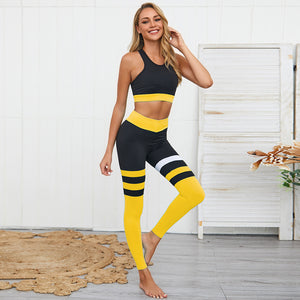 Yoga Set Fitness Wear 2 Piece Suits Slimming Sportswear