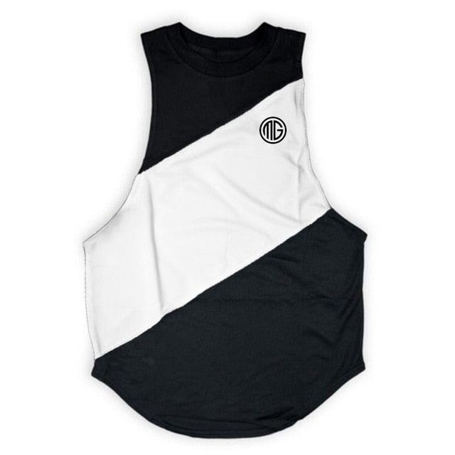 Men Tank Top hooded Bodybuilding Stringers Singlet Sleeveless Shirt