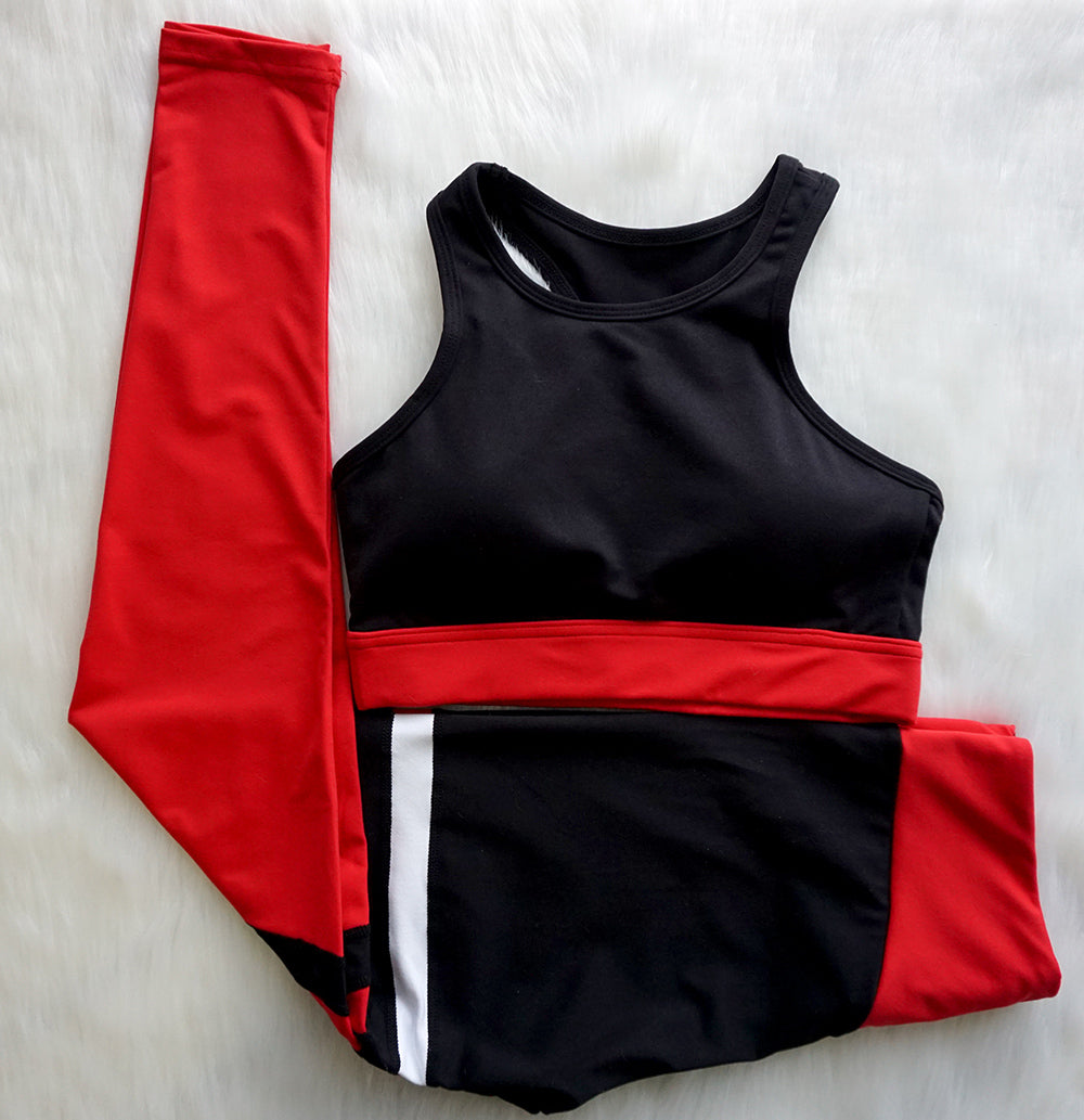 Yoga Set Fitness Wear 2 Piece Suits Slimming Sportswear