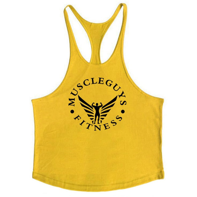 Men Gyms Stringer Singlet Sleeveless Workout Tank Tops