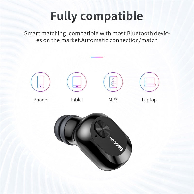 Bluetooth 5.0 Stereo Bass Wireless earphones With HD Microphone