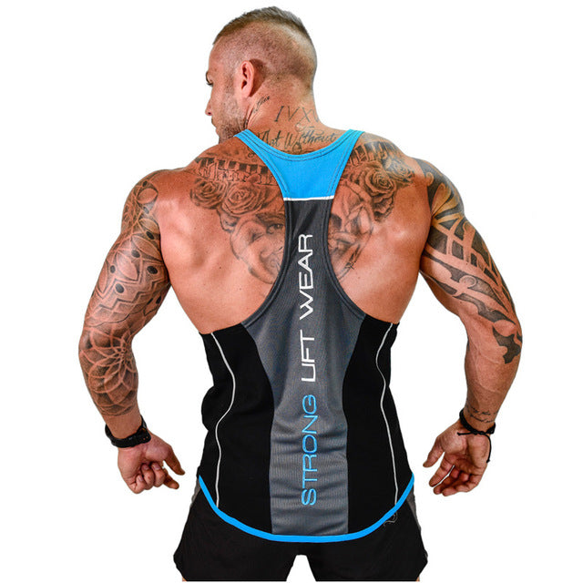 Mens Bodybuilding Tank top Sleeveless Shirt Singlet Vest Undershirt