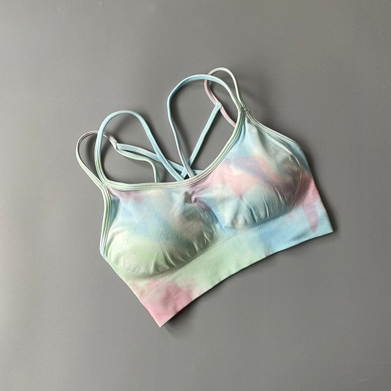 Dyeing Seamless yoga set  Women gym fitness clothing sportswear