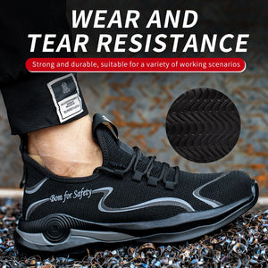 Lightweight Work Shoes Sneakers Puncture-Proof Safety Shoes