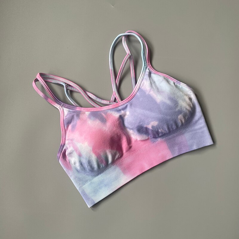 Dyeing Seamless yoga set  Women gym fitness clothing sportswear