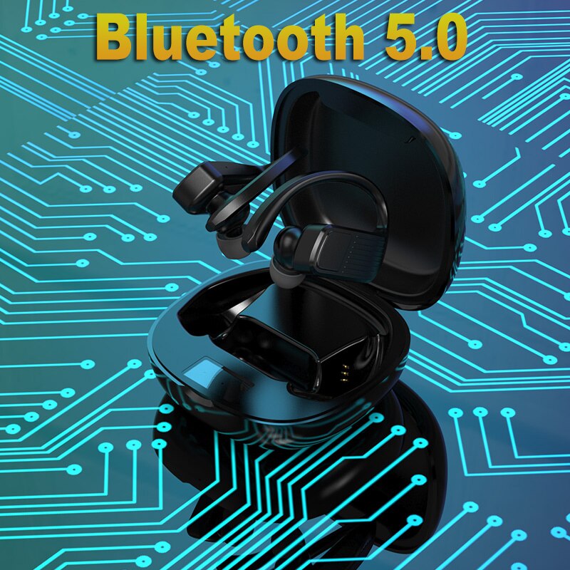 Led Display Bluetooth Earphones Wireless Sports headphones earburds