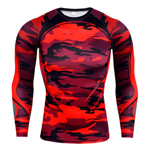 Long Sleeve Compression Shirt Men Quick Dry Shirt