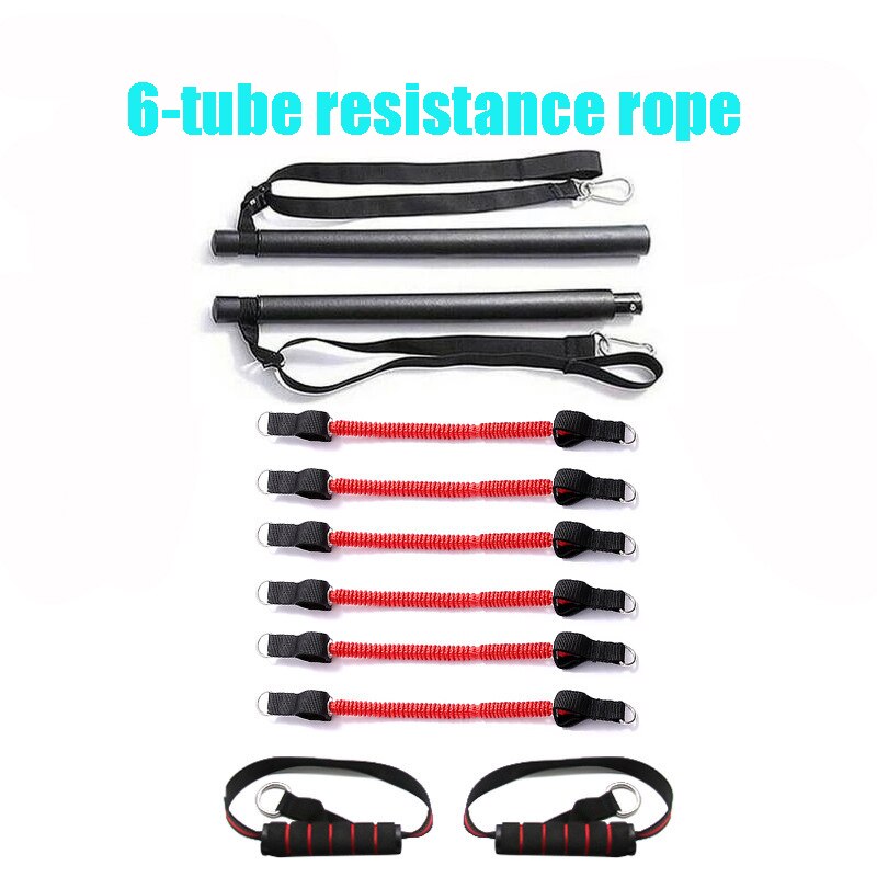 Resistance Band Tension Bar With Fitness Stick Fitness Pull Rope