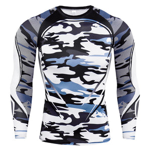 Long Sleeve Compression Shirt Men Quick Dry Shirt