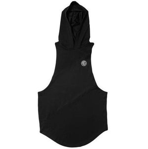 Men Tank Top hooded Bodybuilding Stringers Singlet Sleeveless Shirt