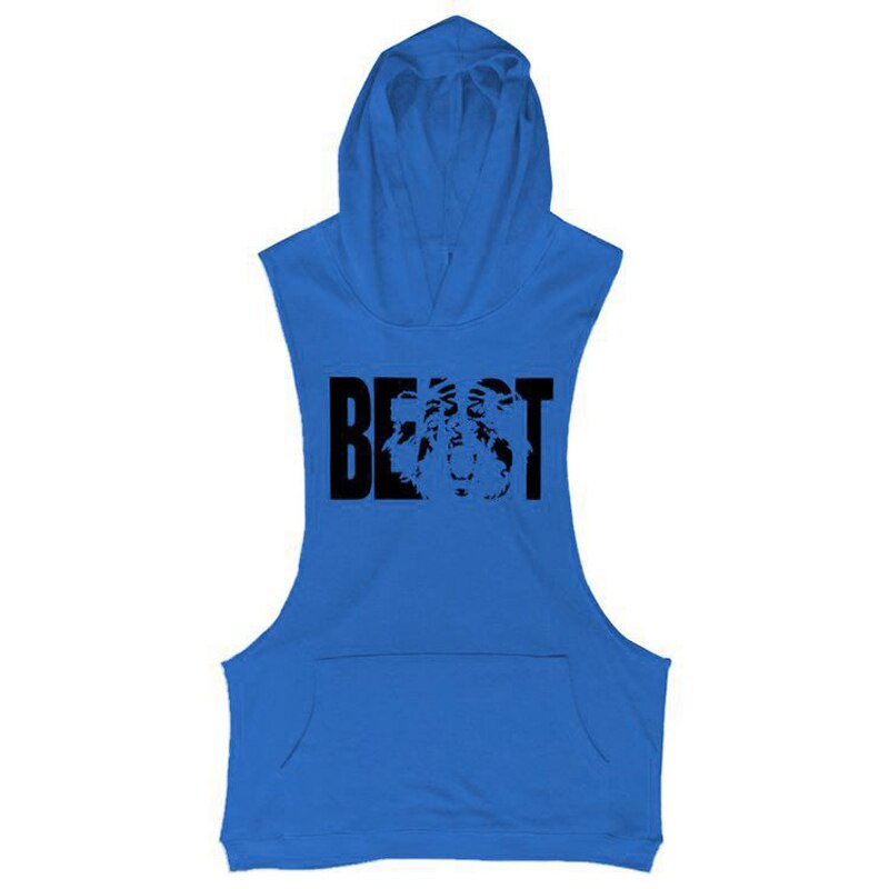 BEAST MODE Bodybuilding Tanks Workout Hooded Sweatshirts