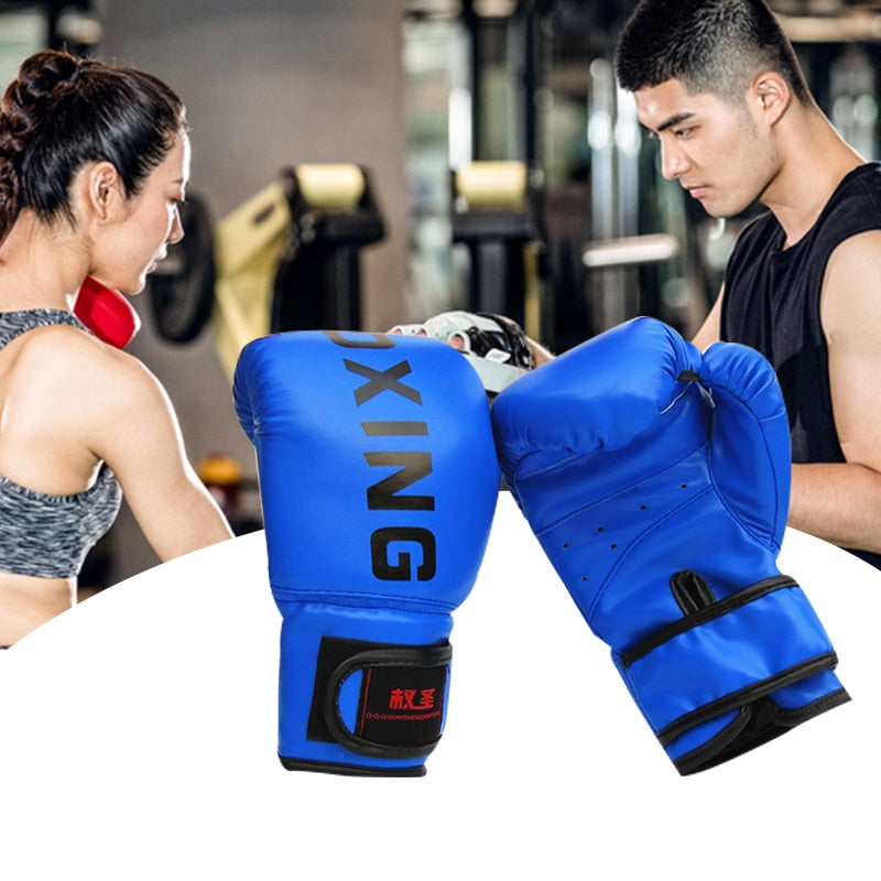 Kick Boxing  Leather Flame Boxing Training Gloves