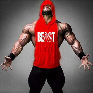 Beast Bodybuilding Stringer Tank Tops Cotton hoodies