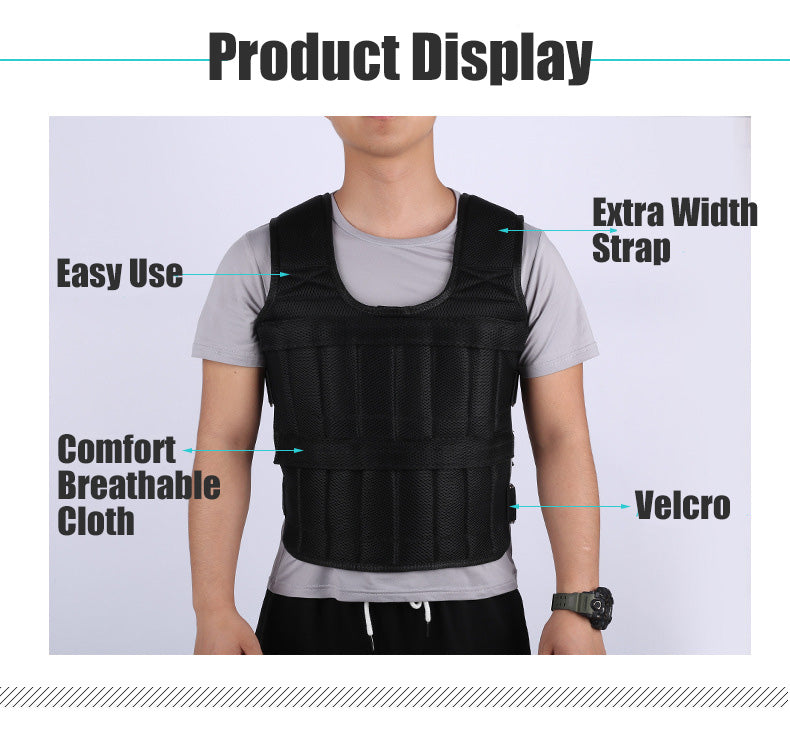 30KG Loading Weight Vest For Boxing Weight Training