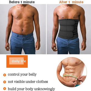 Men Waist Trainer Fitness Sauna Sweat Belt