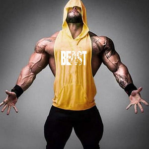 Beast Bodybuilding Stringer Tank Tops Cotton hoodies