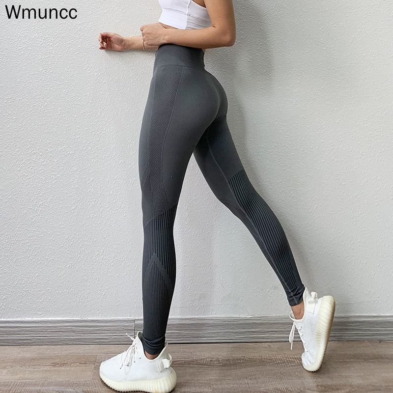 Women Tummy Control SeamlessWorkout Running Yoga Pant Push Up Tights