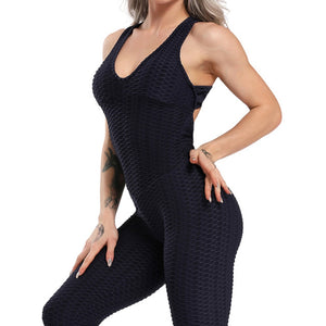 Women Sport Suit Jumpsuit Sexy Sleeveless Tracksuit Yoga Set