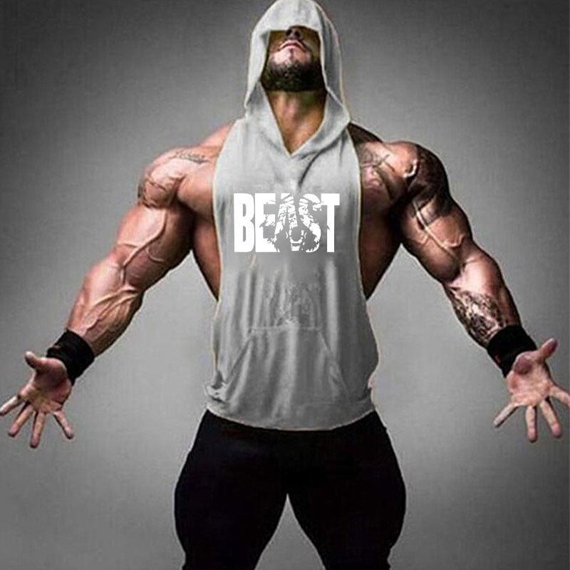 Beast Bodybuilding Stringer Tank Tops Cotton hoodies