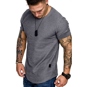 Men's Casual Fashion Solid  t-Shirt