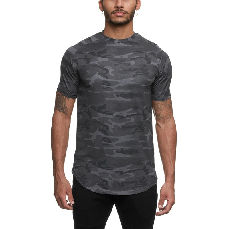 Men's Quick Dry Camo compression t-Shirts