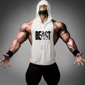 Beast Bodybuilding Stringer Tank Tops Cotton hoodies