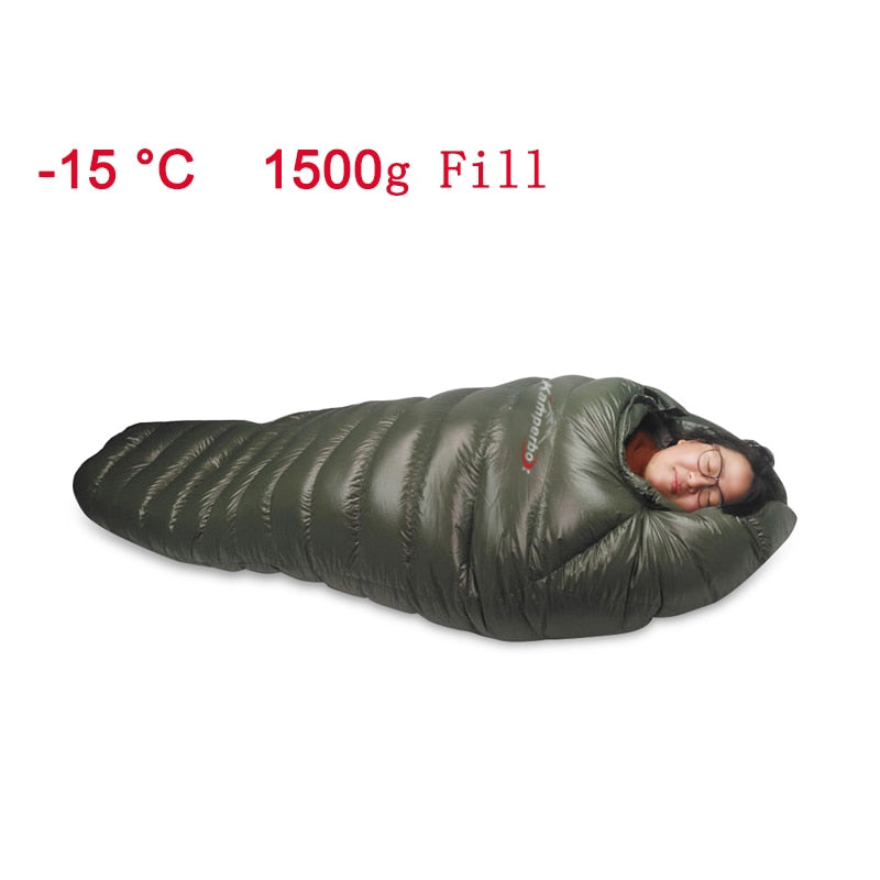 Cold Temperature Winter Sleeping Bag Down  -15°C