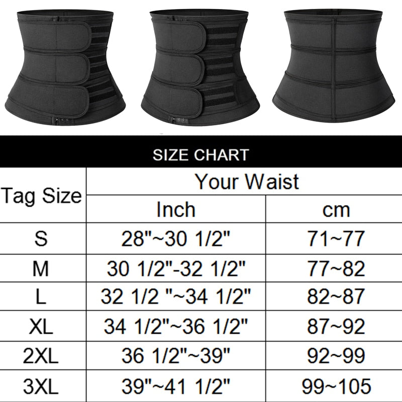 Men Waist Trainer Neoprene Abdomen Body Shaper Weight Loss Lumbar Workout Fitness Sauna Sweat Belt Slimming Belly Sweat Corset