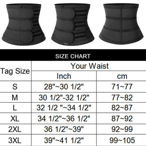 Men Waist Trainer Fitness Sauna Sweat Belt