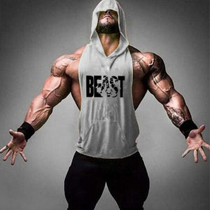 Beast Bodybuilding Stringer Tank Tops Cotton hoodies