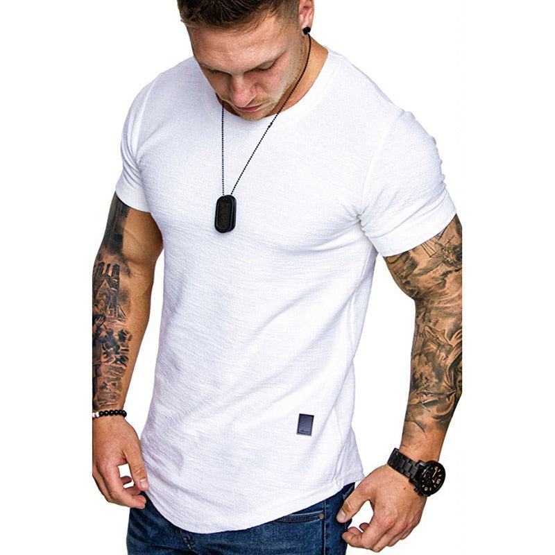 Men's Casual Fashion Solid  t-Shirt