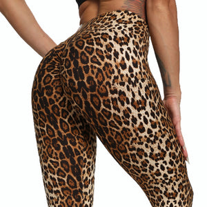 Women's Fashion Snake Print Yoga Pants Elastic animal skin sports leggings