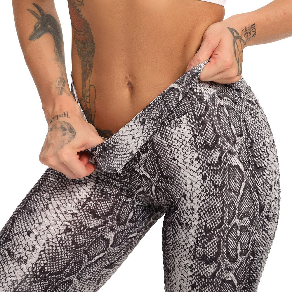 Fashion Snake Print Yoga Pants sports leggings