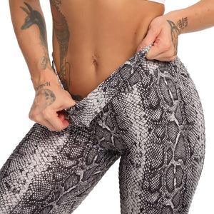 Fashion Snake Print Yoga Pants sports leggings