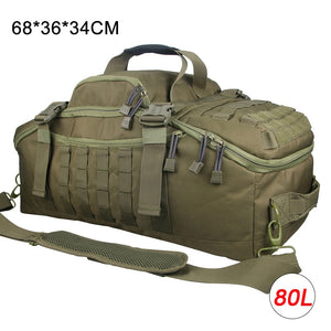 40L 60L 80L Men Army Sport Gym Bag Military Tactical Waterproof Backpack