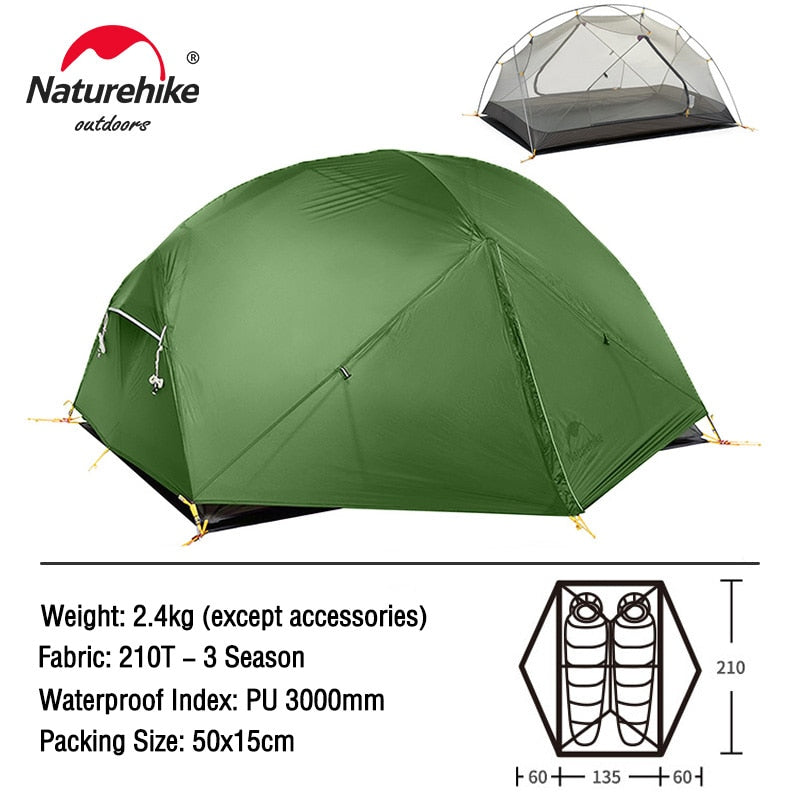 2 Person Ultralight Camping Travel Tent