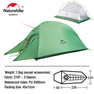 Ultralight Nylon Camping Waterproof Hiking Travel Backpacking Tent