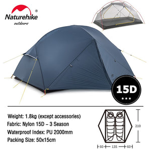 2 Person Ultralight Camping Travel Tent