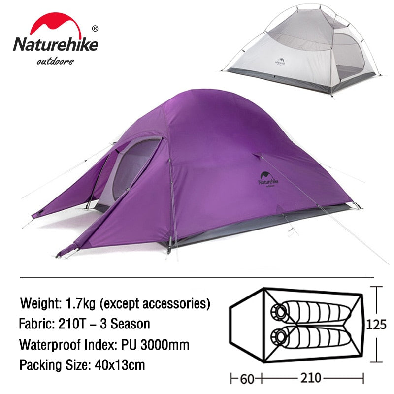 Ultralight Nylon  Waterproof Outdoor Hiking Travel Tent Backpacking Cycling Tent