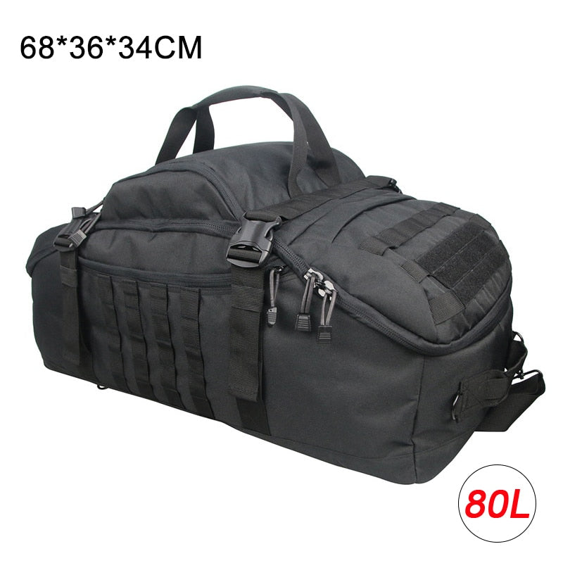 40L 60L 80L Men Army Sport Gym Bag Military Tactical Waterproof Backpack