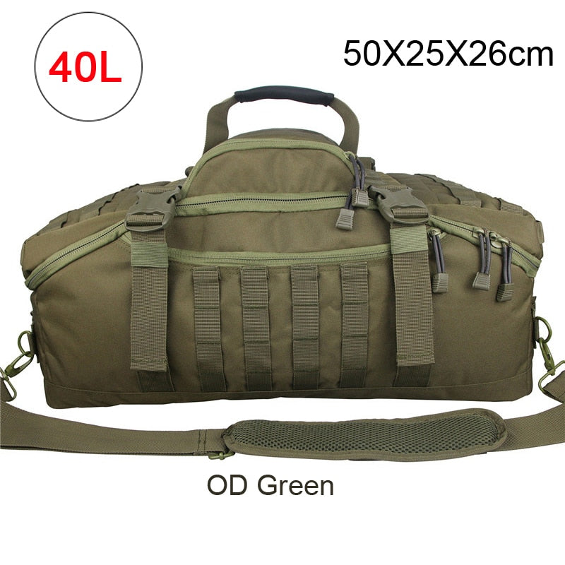 40L 60L 80L Men Army Sport Gym Bag Military Tactical Waterproof Backpack