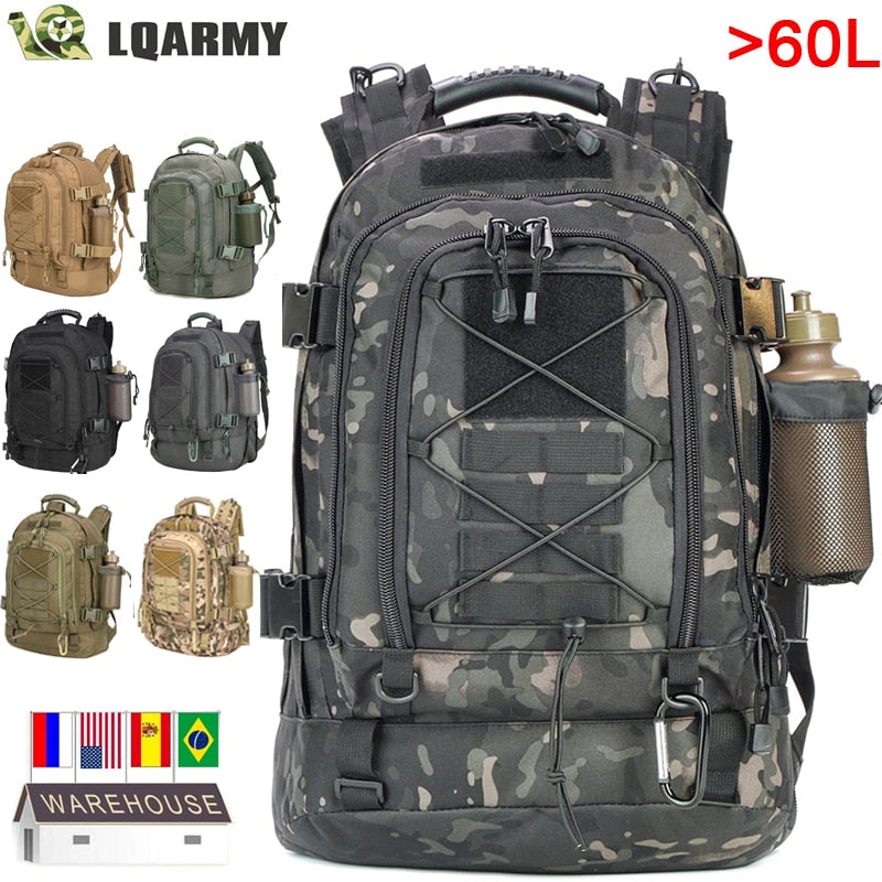 Military Tactical Backpack Outdoor Travel Hiking Camping Hunting Climbing Bags