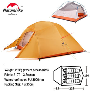 Ultralight Nylon  Waterproof Outdoor Hiking Travel Tent Backpacking Cycling Tent