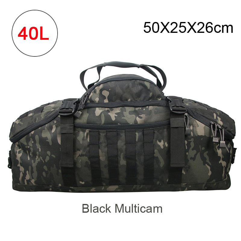 40L 60L 80L Men Army Sport Gym Bag Military Tactical Waterproof Backpack