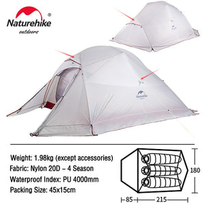 Ultralight Nylon  Waterproof Outdoor Hiking Travel Tent Backpacking Cycling Tent