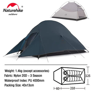 Ultralight Nylon  Waterproof Outdoor Hiking Travel Tent Backpacking Cycling Tent