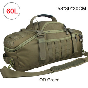 40L 60L 80L Men Army Sport Gym Bag Military Tactical Waterproof Backpack