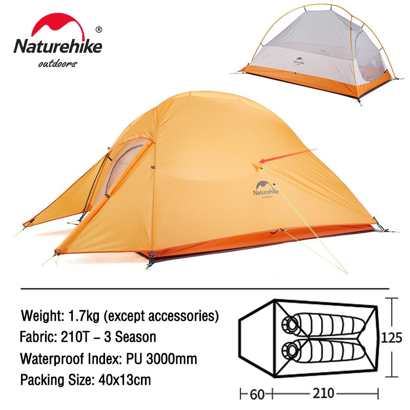 Ultralight Nylon  Waterproof Outdoor Hiking Travel Tent Backpacking Cycling Tent